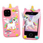 Kids touchscreen camera phone Pink Pegasus front and back