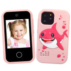 Kids touchscreen camera phone Pink Shark product view 2