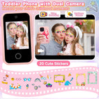 Kids touchscreen camera phone Pink Shark product view 4