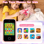 Kids touchscreen camera phone Pink Shark product view 9