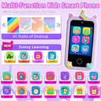 Kids touchscreen camera phone Purple Pegasus product view 2