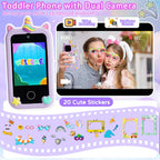 Kids touchscreen camera phone Purple Pegasus product view 4