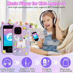 Kids touchscreen camera phone Purple Pegasus product view 6