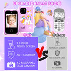 Kids touchscreen camera phone Purple Unicorn product view 3