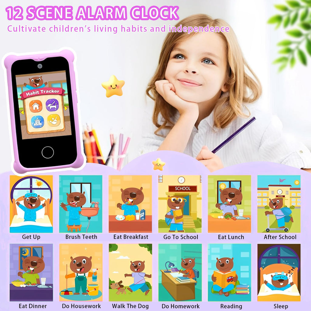 Kids touchscreen camera phone Purple Unicorn product view 5