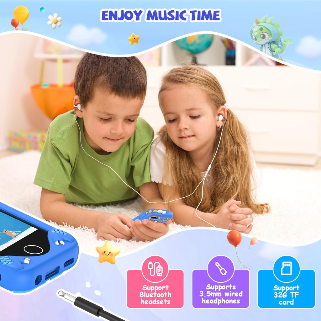 Blue kids smart phone camera toy accessories package image