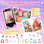 Light pink kids smart phone camera toy mermaid design image