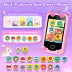 Light pink unicorn kids camera phone toy detail image