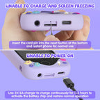 Purple kids smart phone camera toy display and entertainment functions image