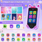 Violet rainbow unicorn kids camera phone toy feature image