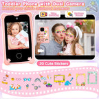 S5 kids touchscreen digital camera phone chubby pink unicorn product view 4