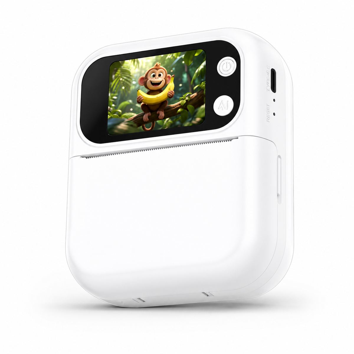 Compact AI Thermal Printer with 2-Inch HD Screen